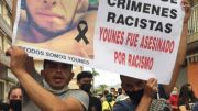 Una protesta tras el el crimen racista contra Younes Bilal, asesinado a tiros en Mazarrón (Murcia) en junio de 2021. — Convivir sin racismo